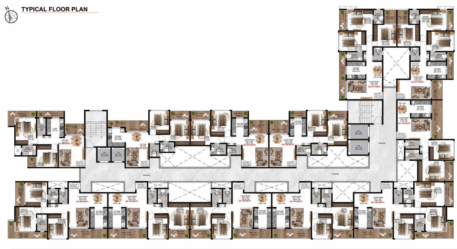 Typical Floor Plan - Tower 2